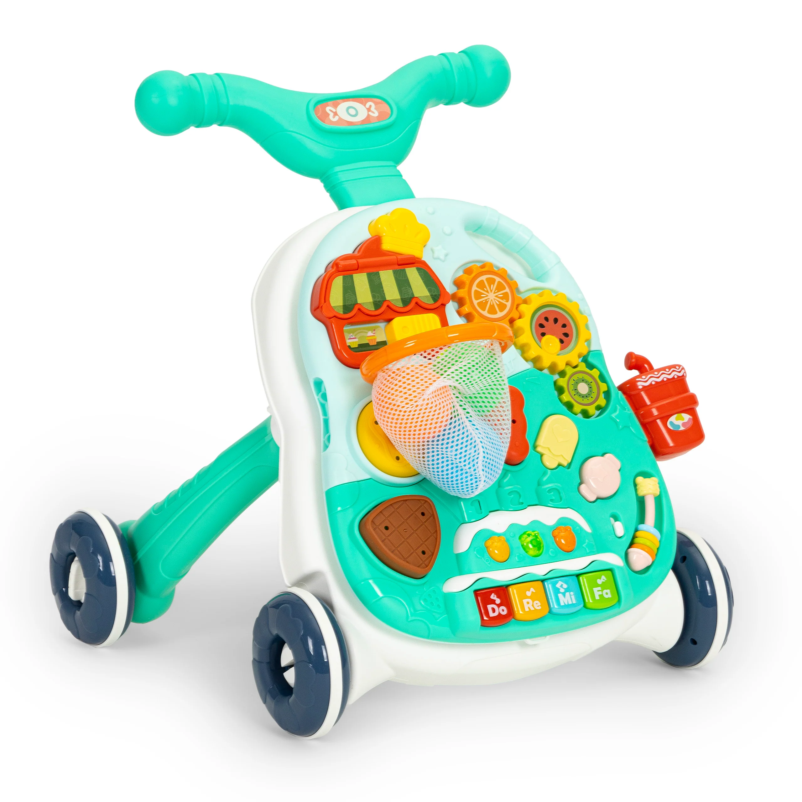 Huanger 2in1 Baby Musical Walker & Activity Table - Green - Image 9