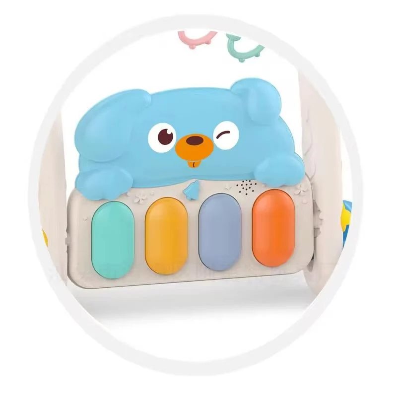 Huanger 2in1 Baby Walker & Piano Play Gym - Blue - Image 4