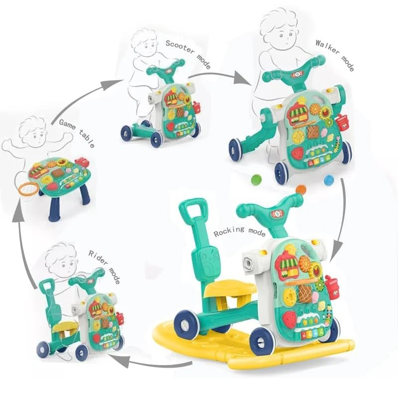 Huanger 5in1 Multi-functional Baby Musical Walker & Activity Table - Image 4