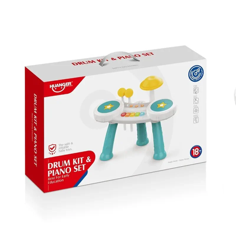 Huanger Drum Kit & Piano Set With Light & Music - Image 12
