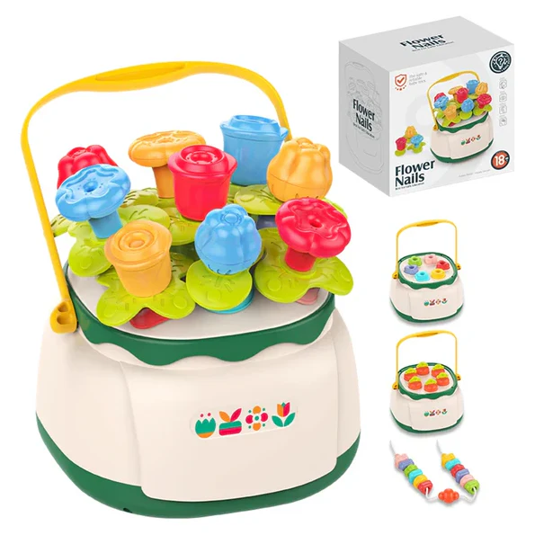 Huanger Montessori Flower Nails Bucket - Image 11