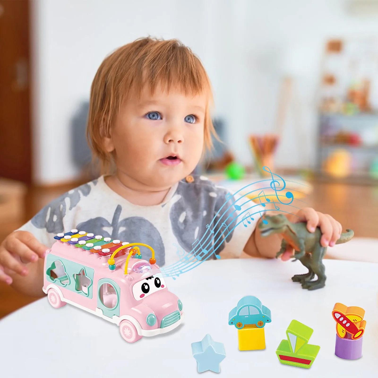 Huanger Multi-functional Xylophone Music Bus - Image 15