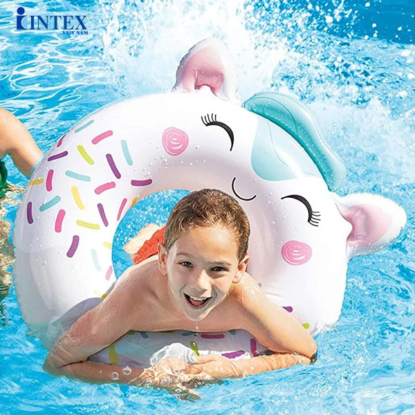 INTEX 33"x30" Cute Animal Kids Swimming Ring Tube - Assortment - Image 3