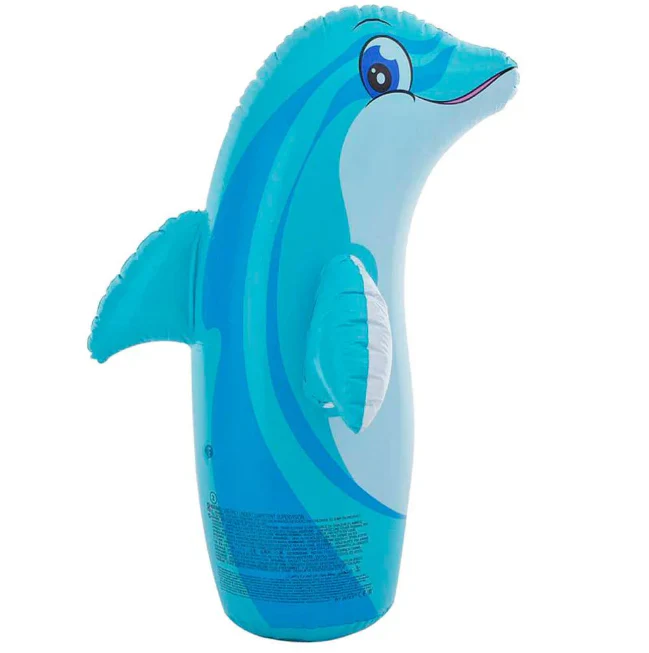Intex 3D Inflatable Dolphin Punching Pop Bag - Image 6