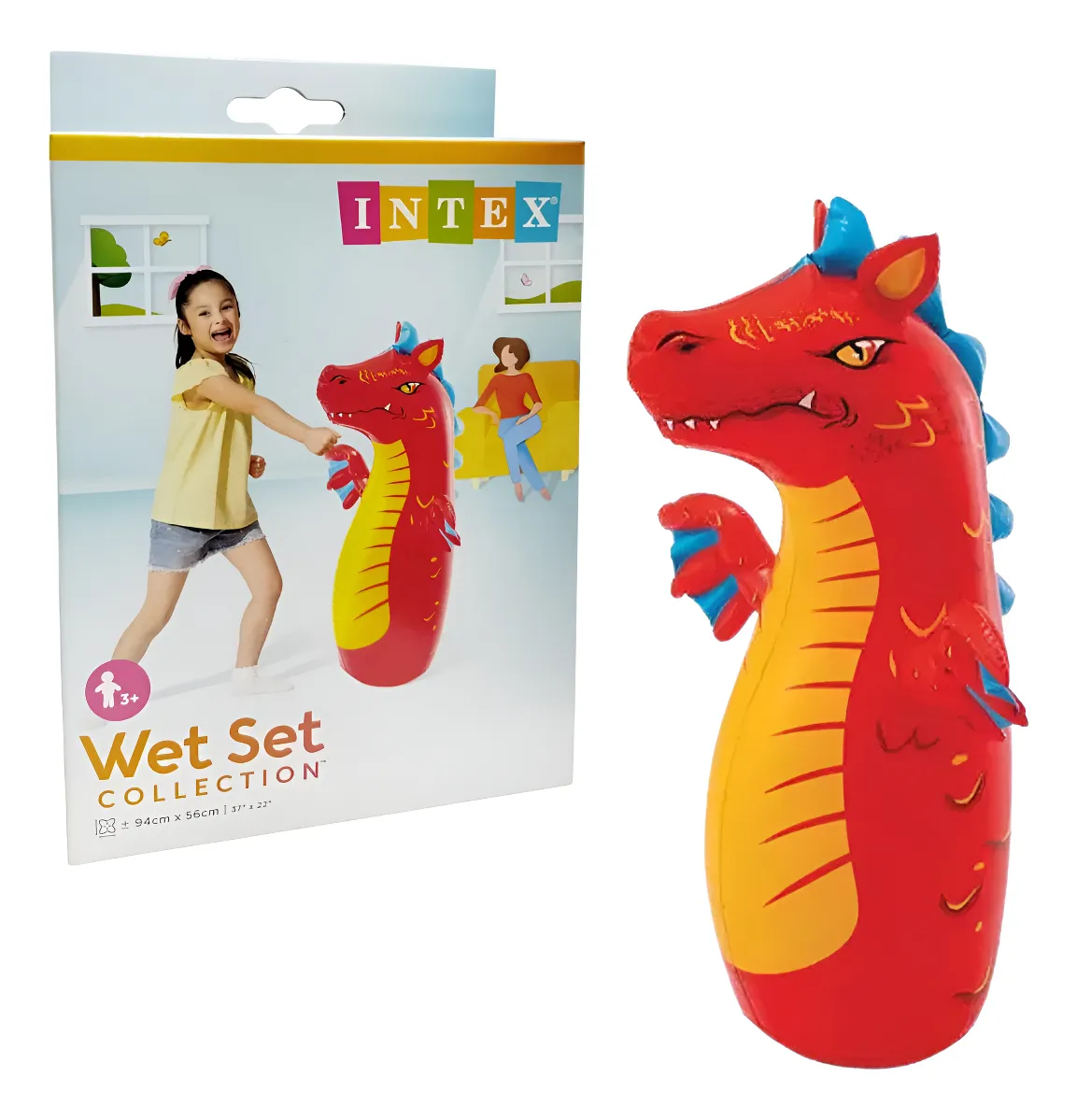 Intex 3D Inflatable Dragon Punching Pop Bag - Image 3