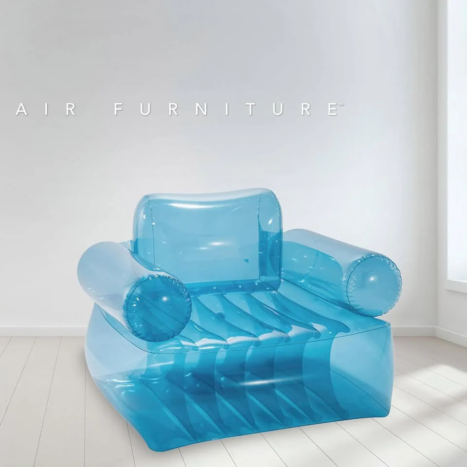 INTEX Blue Armchair Transparent Sofa 43"X42"X31" - Image 3