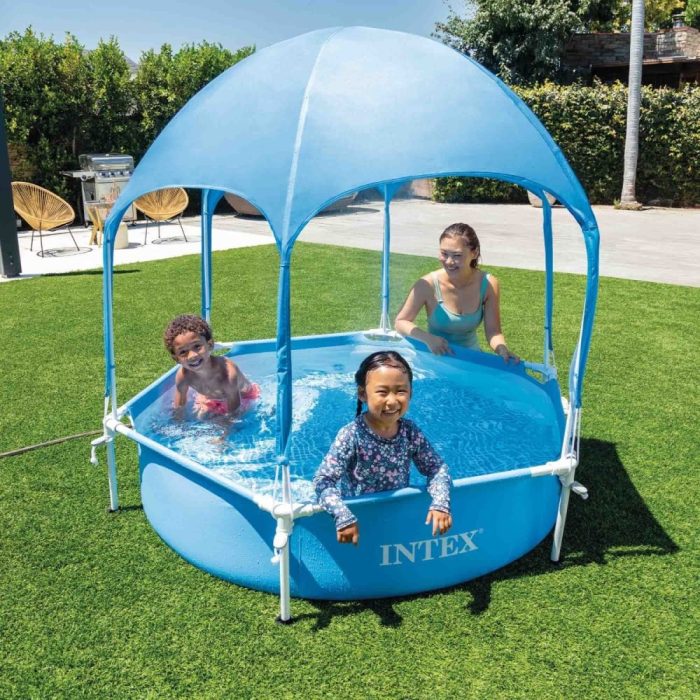 INTEX Canopy Round Metal Frame Pool (183x38cm, 700l) - Image 5