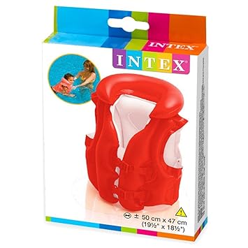 Intex Deluxe Inflate Swimming Vest - Red - Image 2