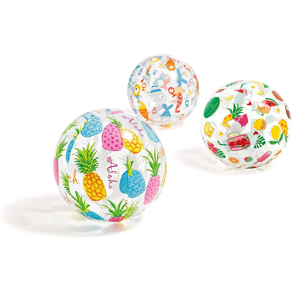 Intex Lively Print Beach Ball, Assorted Color - 20'' - Image 2