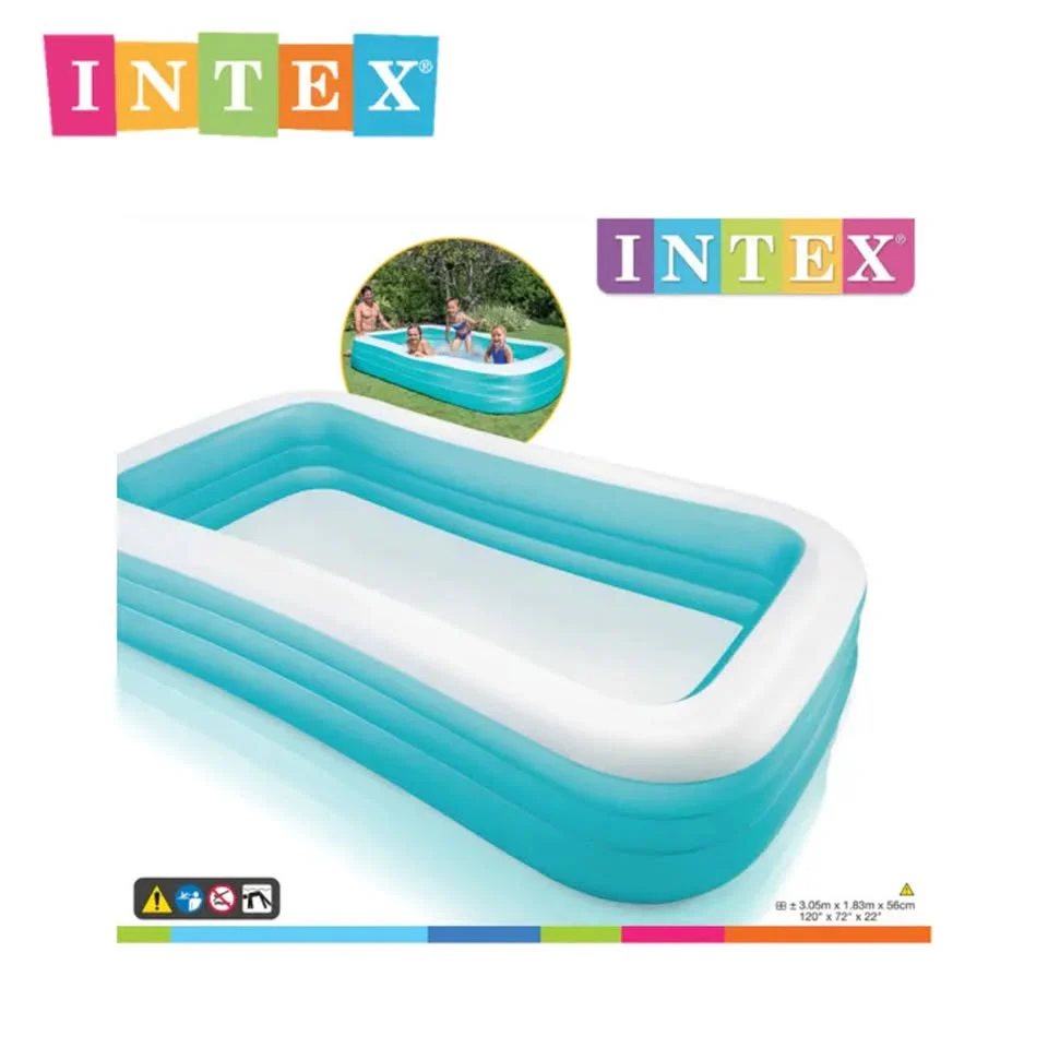 INTEX Rectangular Family Swimming Pool 120"x72"x22" - Image 4