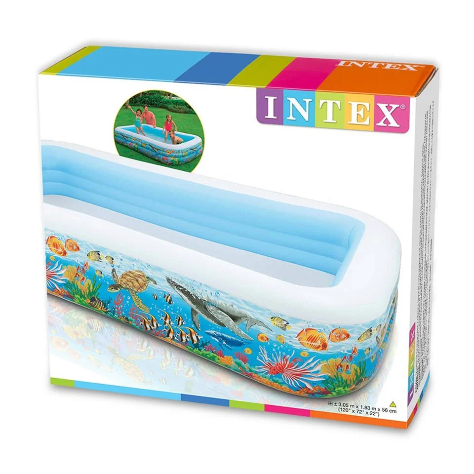 INTEX Swim Center Tropical Reef Family Pool (120" x 72" x 22") - Image 2