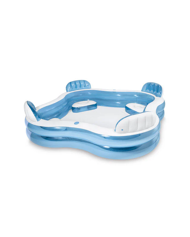 INTEX Swim Centre Square Inflatable Family Lounge Pool (90"x90"x26") - Image 4