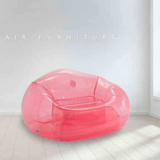 INTEX Transparent Pink Beanless Bag Chair 127x137x74cm - Image 5