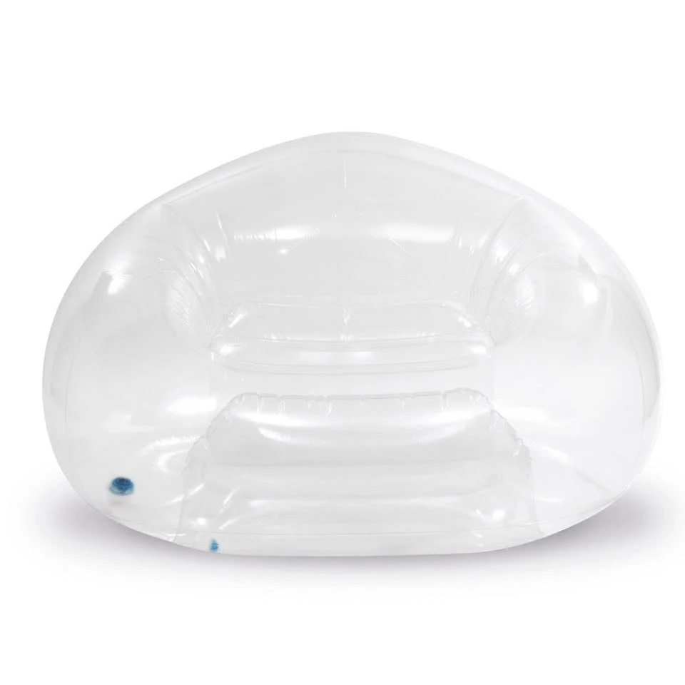 INTEX Transparent White Beanless Bag Chair 127x137x74cm - Image 3