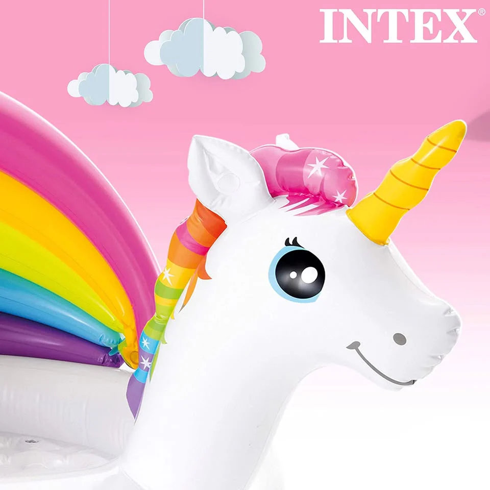 INTEX Unicorn Baby Swimming Pool 27.2" x 40.2" x 50.0" - Image 2