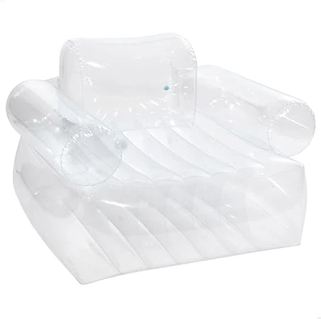 INTEX White Armchair Transparent Sofa 43"X42"X31" - Image 4