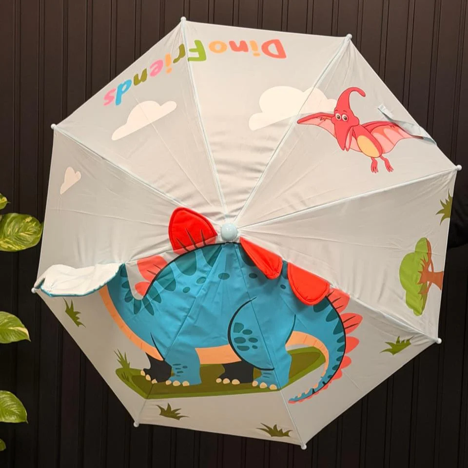Kids 3D Dinosaur Themed Umbrella - Image 4