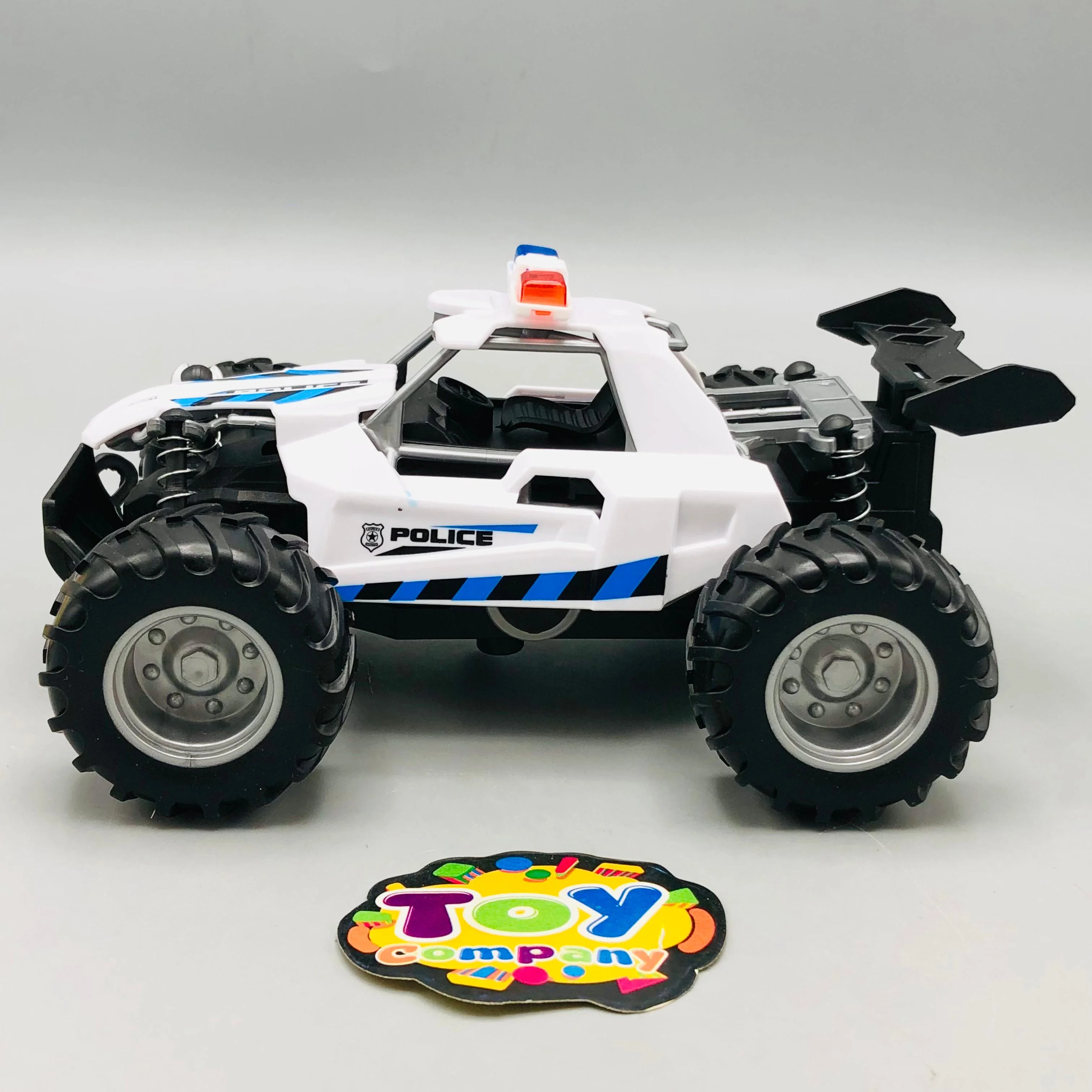 Kids ABS Pullback Police Car With Light & Sound - 1Pc - Image 3