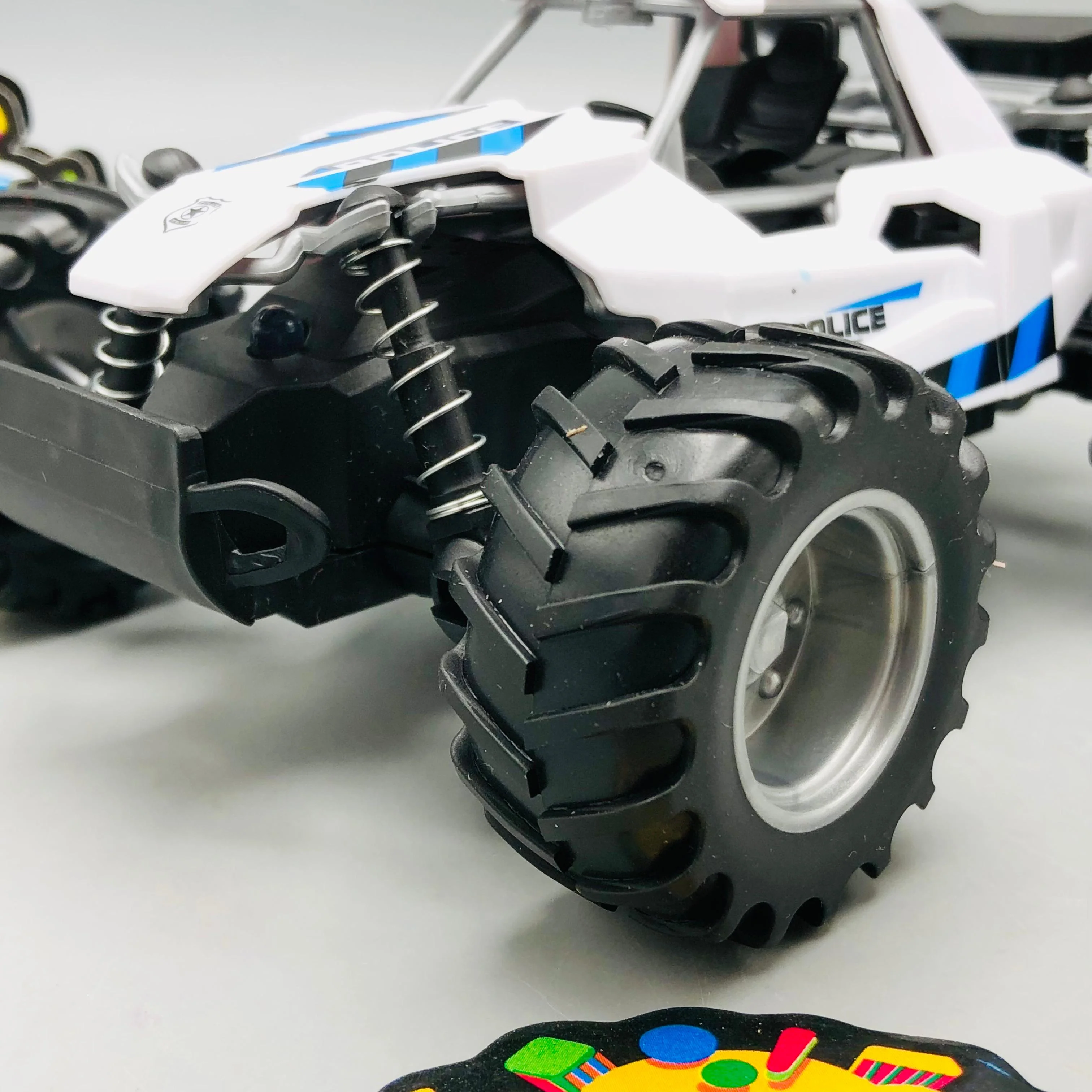 Kids ABS Pullback Police Car With Light & Sound - 1Pc - Image 4