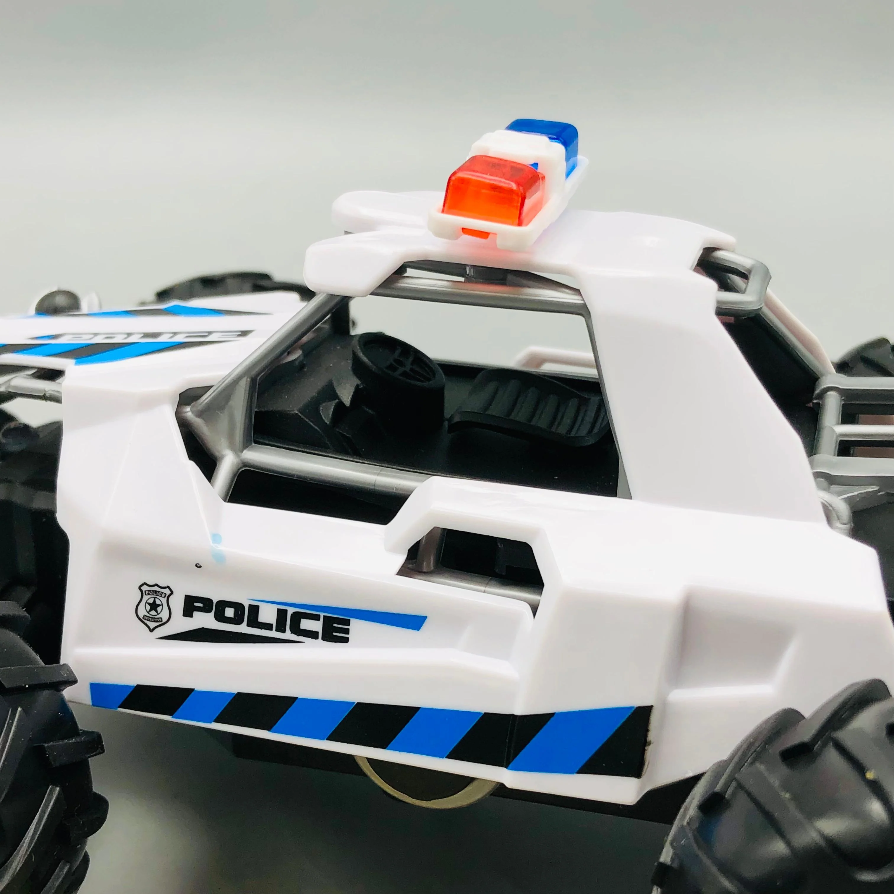 Kids ABS Pullback Police Car With Light & Sound - 1Pc - Image 5