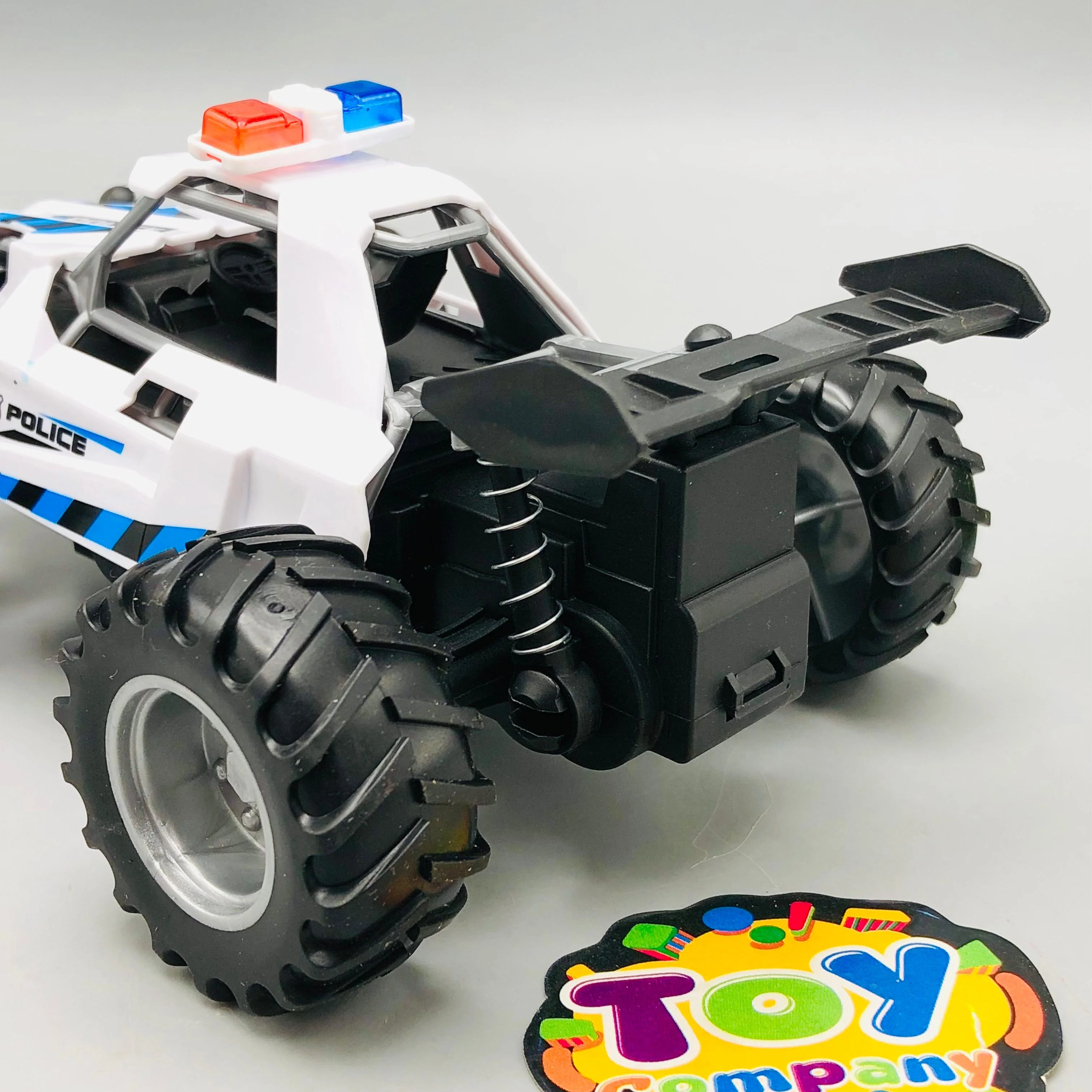 Kids ABS Pullback Police Car With Light & Sound - 1Pc - Image 6