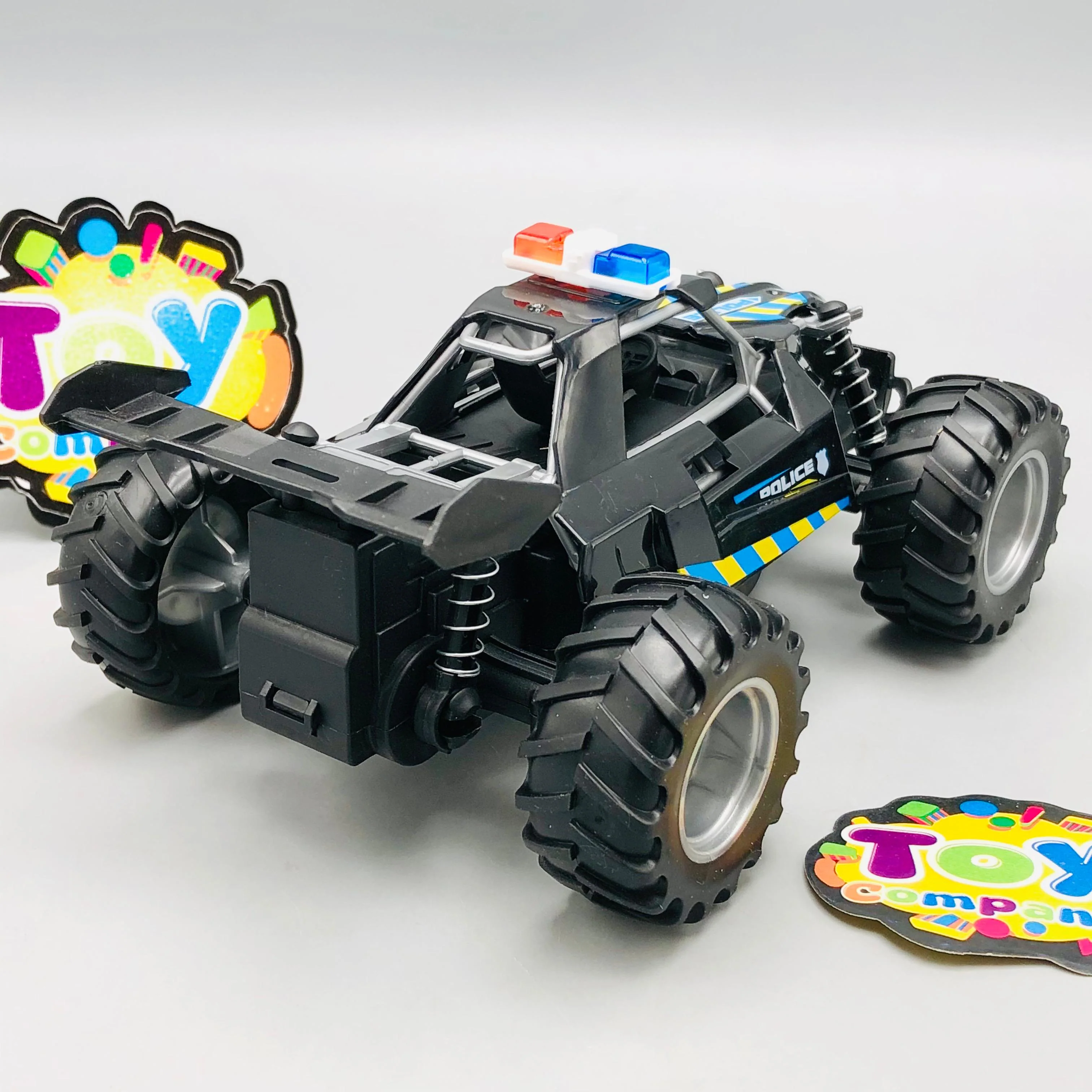 Kids ABS Pullback Police Car With Light & Sound - 1Pc - Image 8