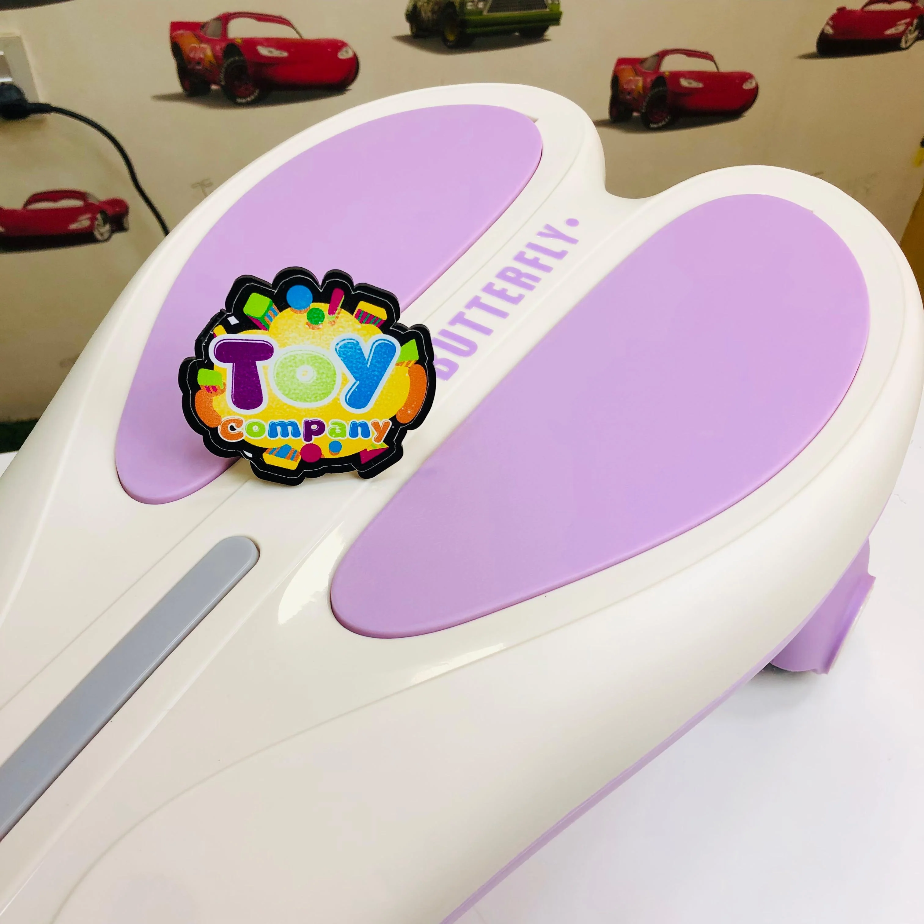 Kids Butterfly Ride-on Auto Walker Twist Car - Purple - Image 4