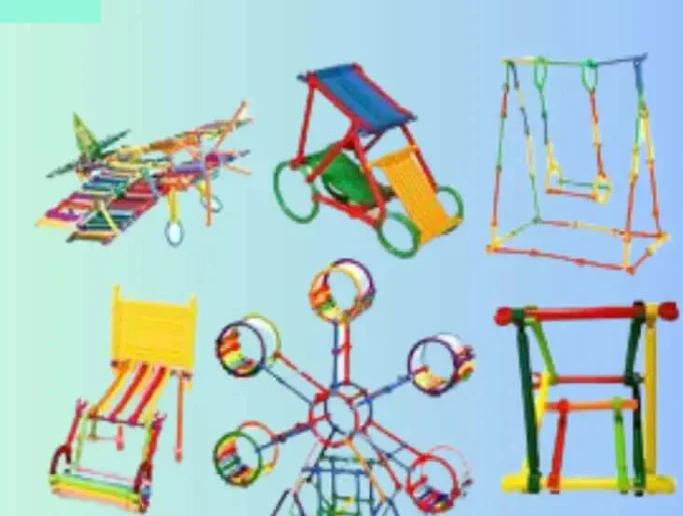 Kids Colorful Building Blocks Sticks - Image 5