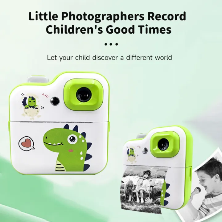 Kids Dinosaur Instant Digital Print Camera With Lights - Image 5