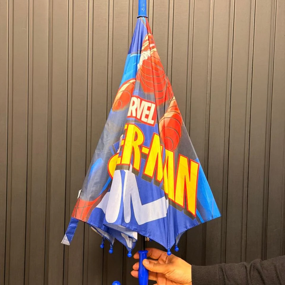 Kids Marvel Spider-Man Themed Umbrella - Image 2