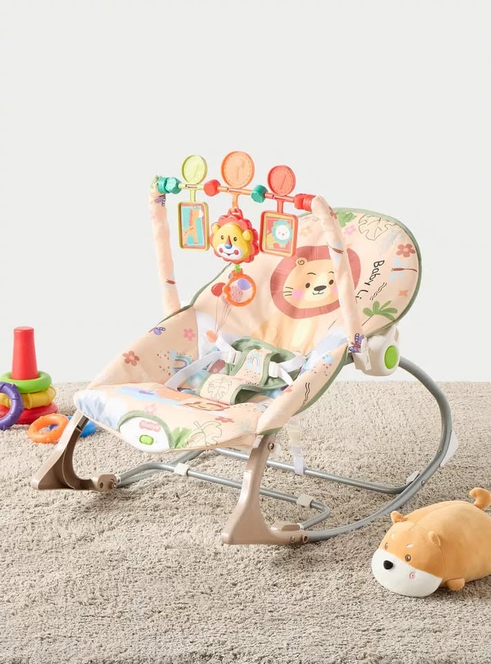 Lion Infant To Toddler Baby Musical Rocker - Image 11