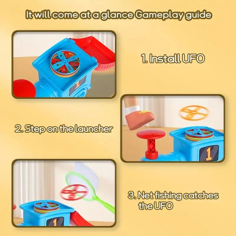 Manual Flying Saucer Train Toy - Image 4