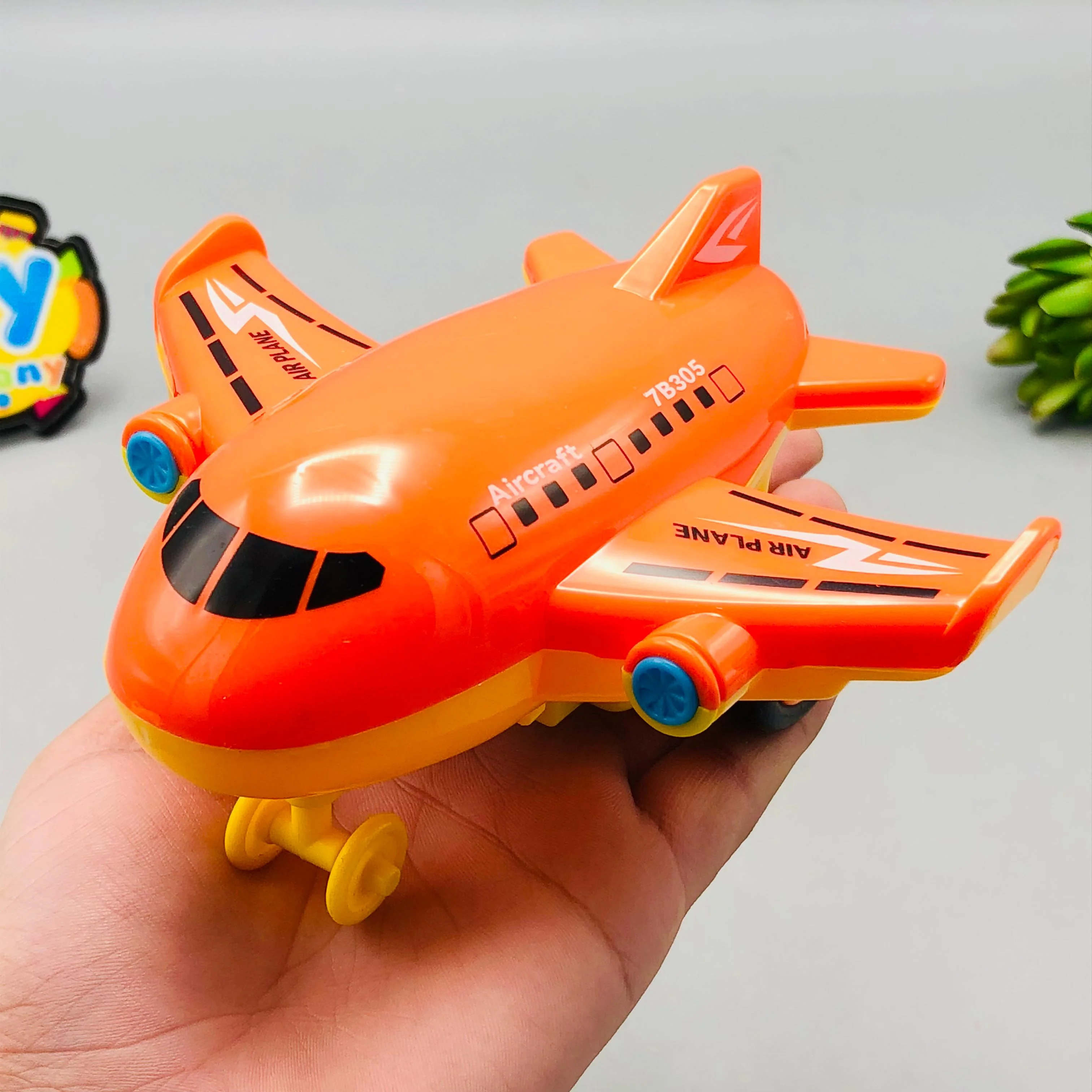 Mini ABS Inertial Cartoon Airplane - 1Pc - Image 2