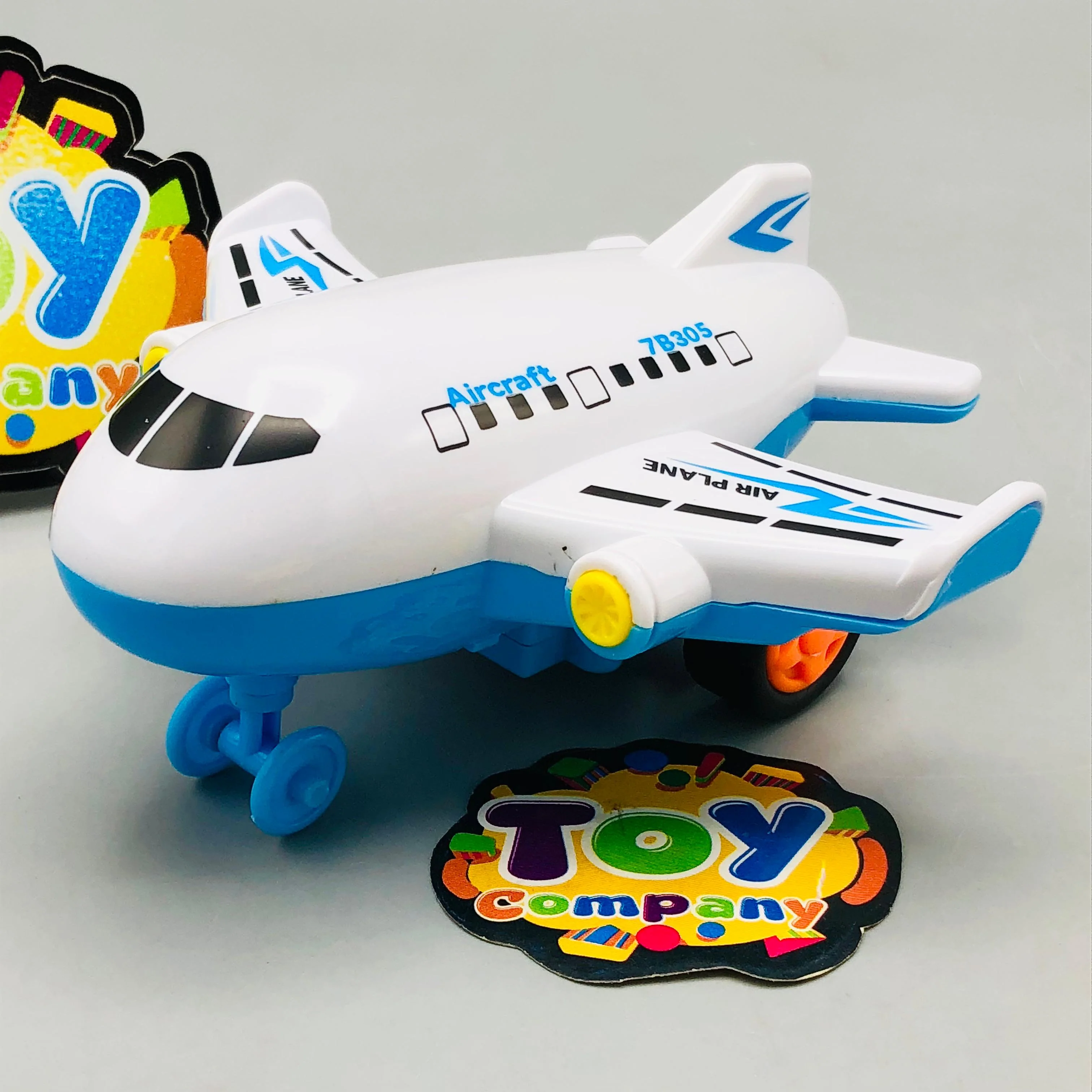 Mini ABS Inertial Cartoon Airplane - 1Pc - Image 3