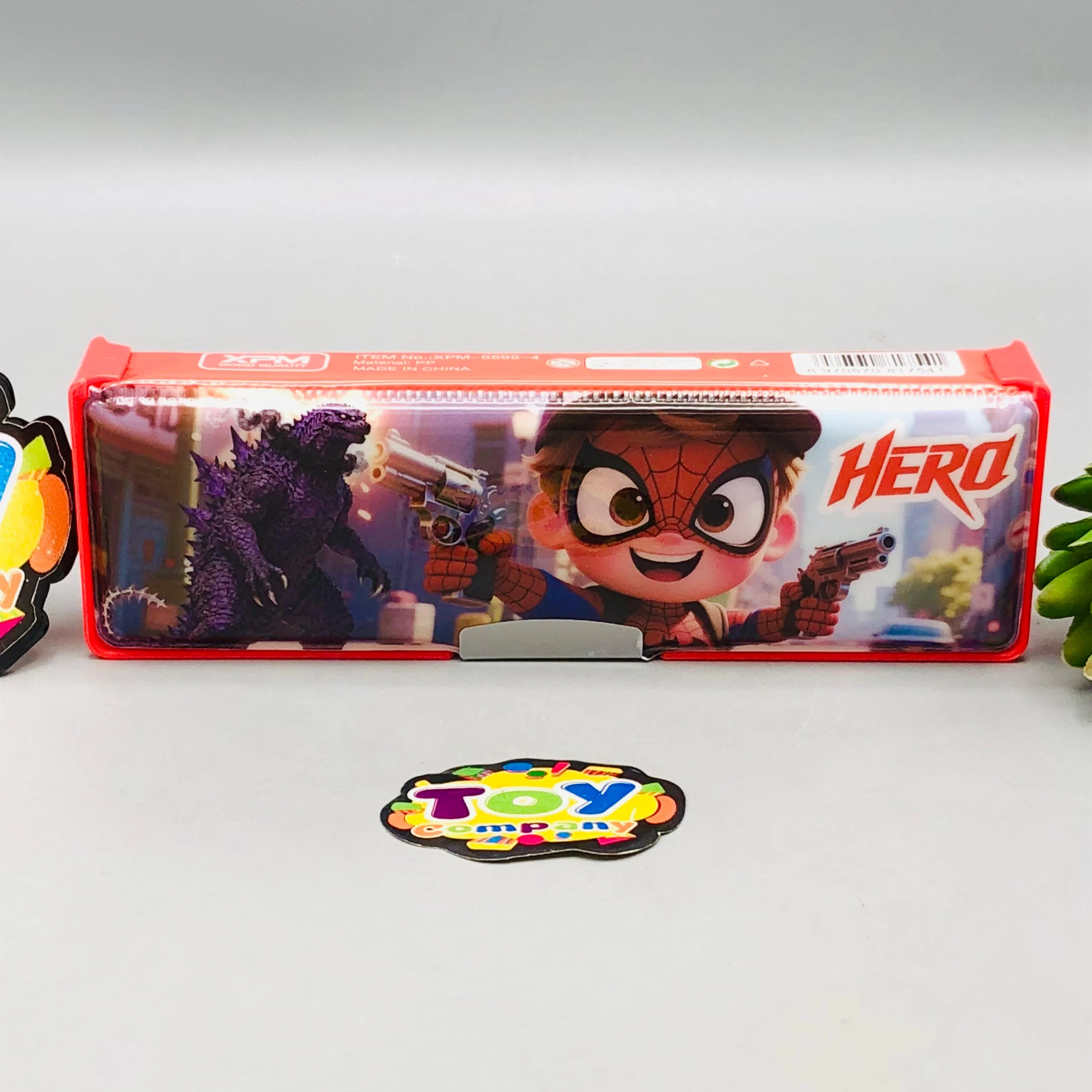 Mini Hero Themed Double-Sided Geometry Box - Red - Image 4