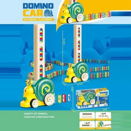 Montessori Electric Snail Domino Train - Image 3