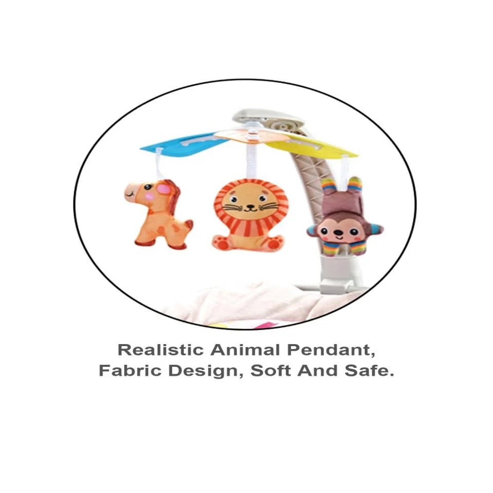 Multi-functional 2in1 Musical Baby Rocking Cradle - Pink - Image 4