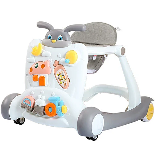 Multi-functional Baby Activity & Musical Walker - Gray - Image 9
