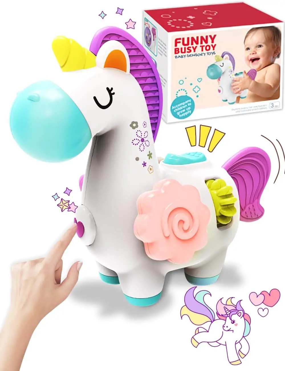 Multi-functional Montessori Mini Unicorn Sensory Toy - Image 7