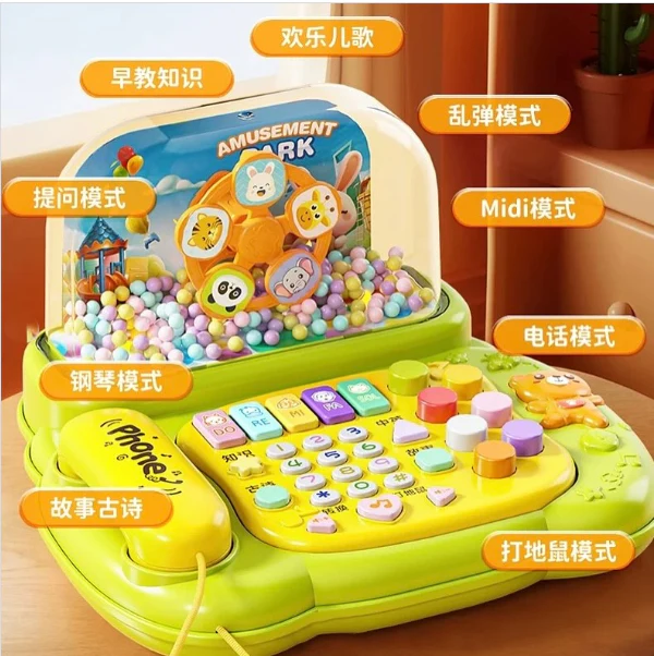 Multi-functional Toddler Musical Snowflake Telephone - Image 3