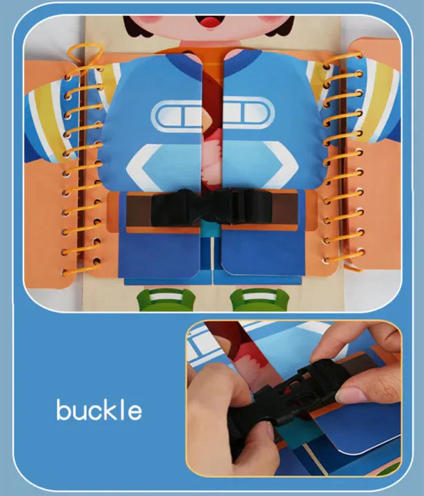 Multi-functional Wooden Montessori Busy Board - Image 3