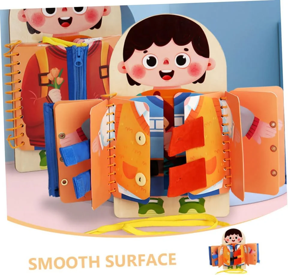 Multi-functional Wooden Montessori Busy Board - Image 7