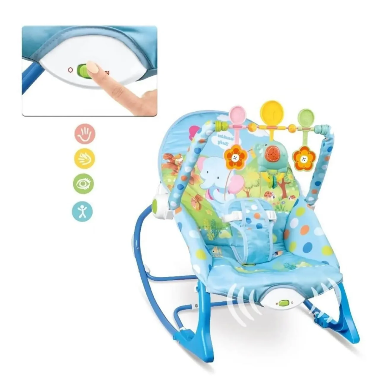 Musical Infant To Toddler Rocker Babysitter With Toys - Image 7