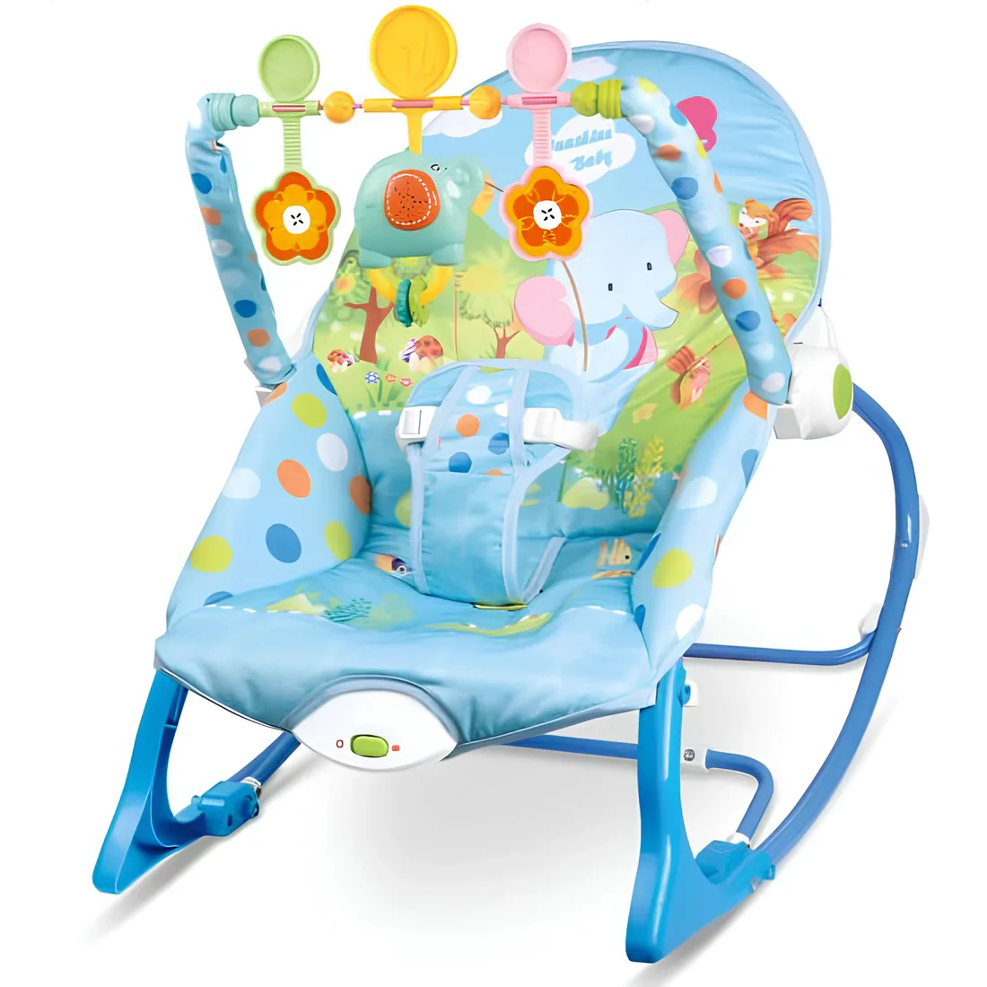 Musical Infant To Toddler Rocker Babysitter With Toys - Image 8