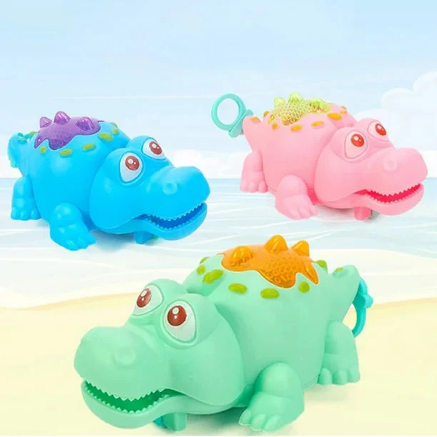 Newborn Pull Along Crocodile Light-up Toy - 1Pc - Image 3