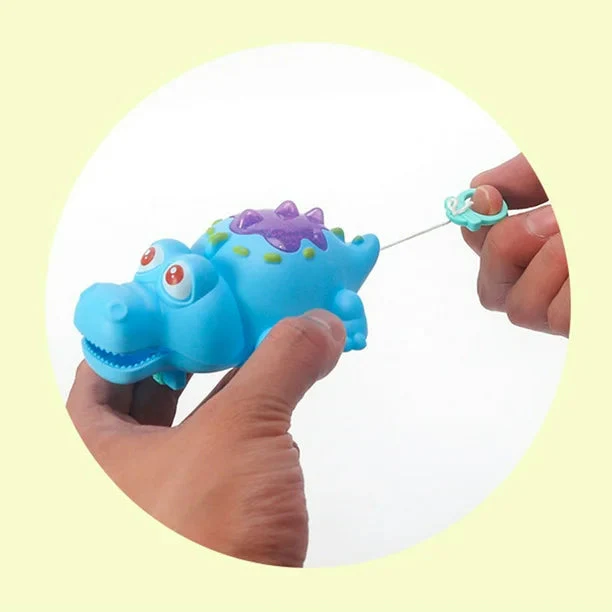 Newborn Pull Along Crocodile Light-up Toy - 1Pc - Image 7