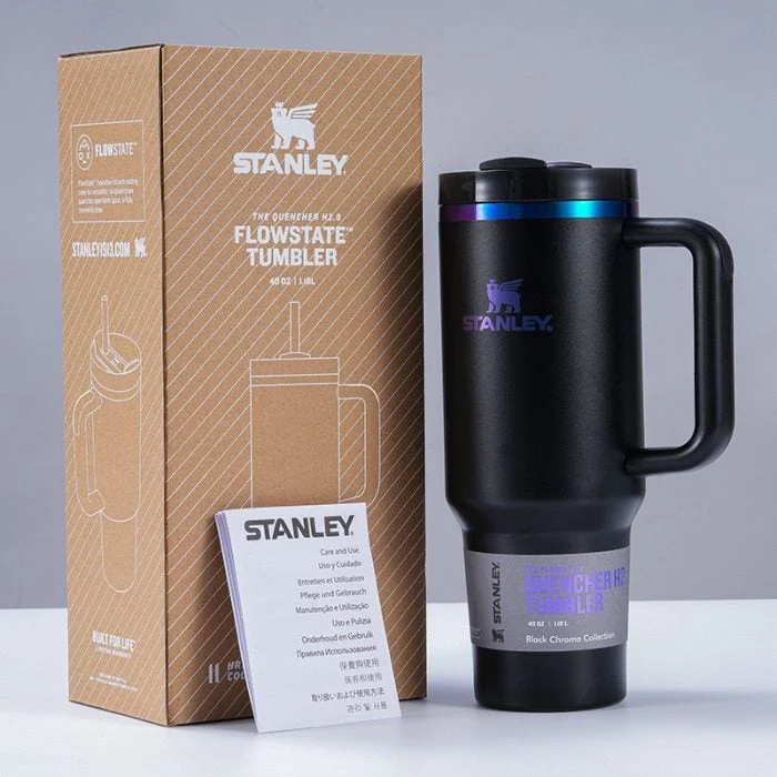 Stanley Insulated Tumbler With Straw - Black - Image 3