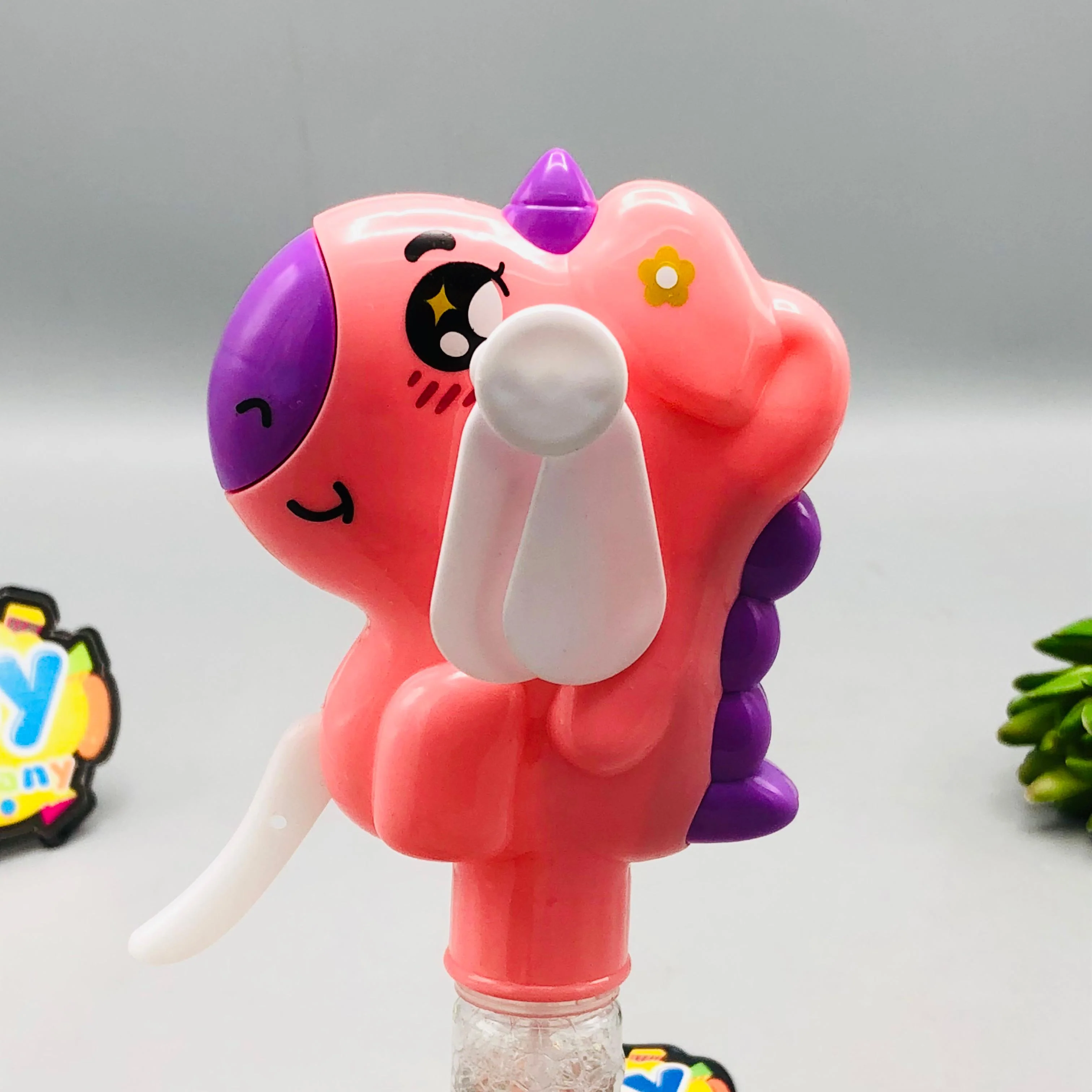 Pony Horse Hand Press Fan & Bubble Stick - 1Pc - Image 3