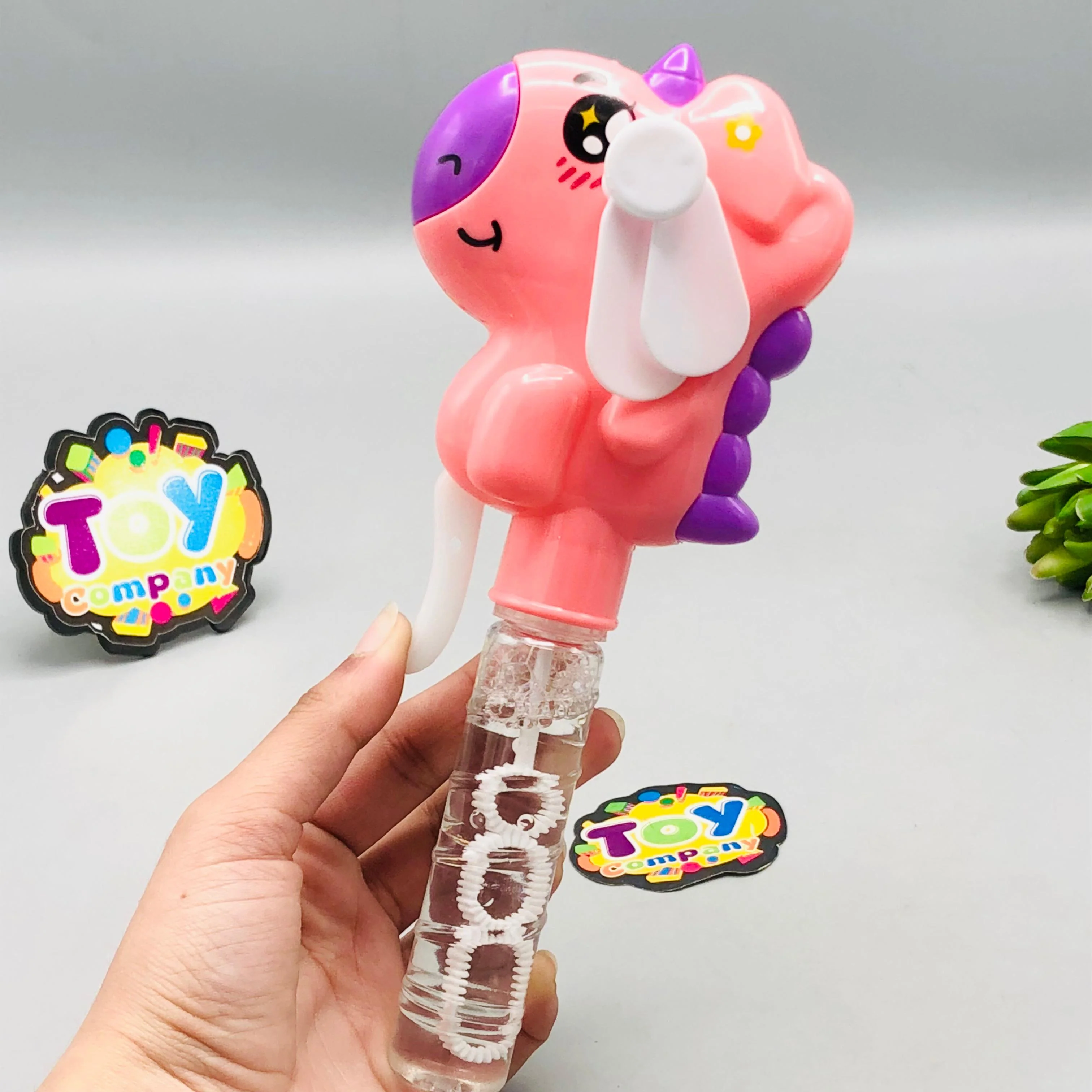Pony Horse Hand Press Fan & Bubble Stick - 1Pc - Image 6