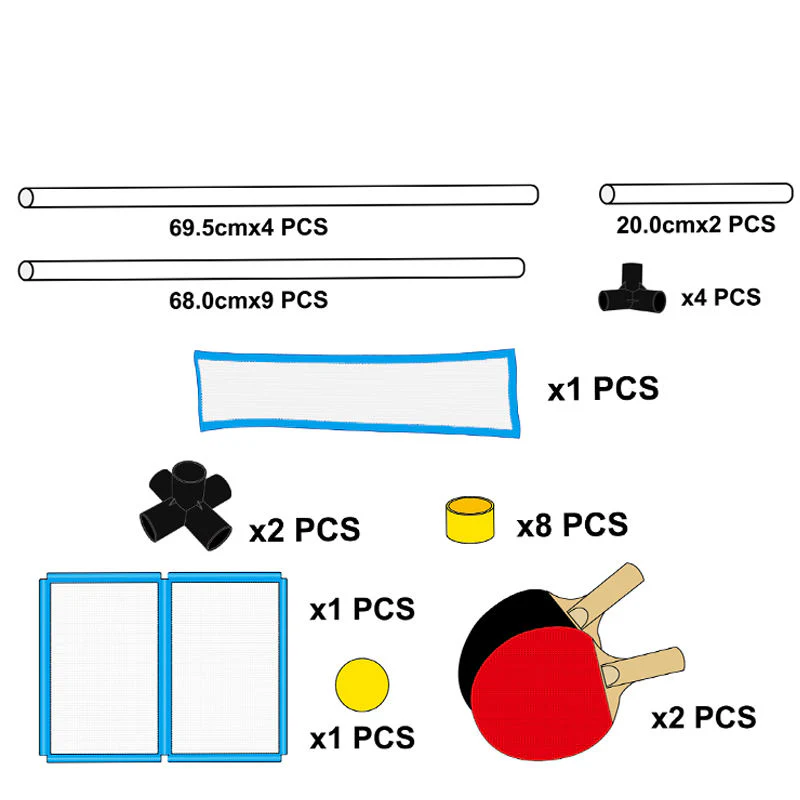 Portable Paddles Ping Pong Table Top Game - Image 3